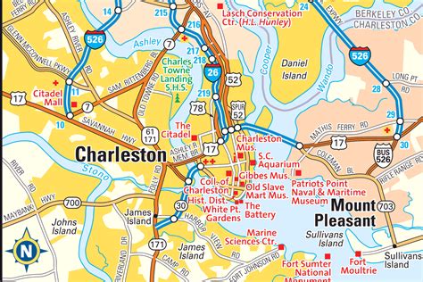 Key Principles of MAP Map Of Charleston South Carolina